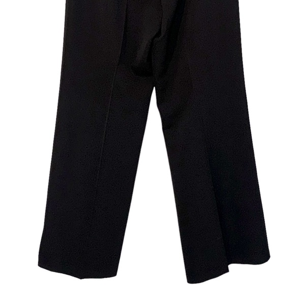 St. John Caviar Black Wide Leg Trouser Career Pants Size 12 - Picture 6 of 12